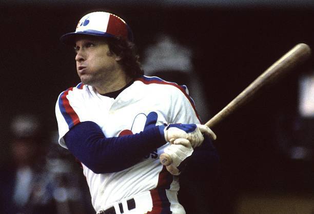Gary Carter Of The Montreal Expos Bats 1980s Old Baseball Photo