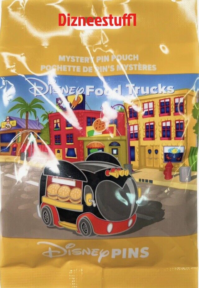 Disney Parks Food Trucks Mystery Collection 5 Pc Pin Pack Bag Sealed - NEW