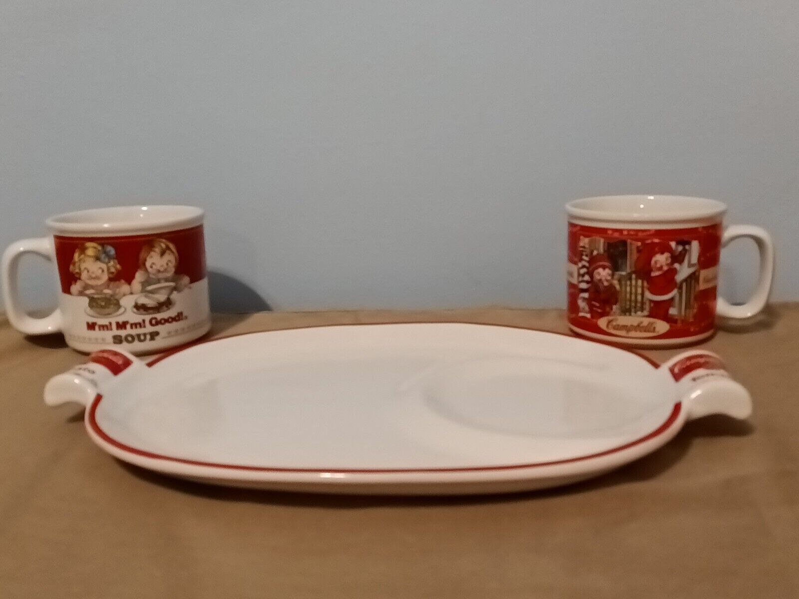 Vintage Campbell’s Tomato Soup Cup/Mug and Plate/Tray Set