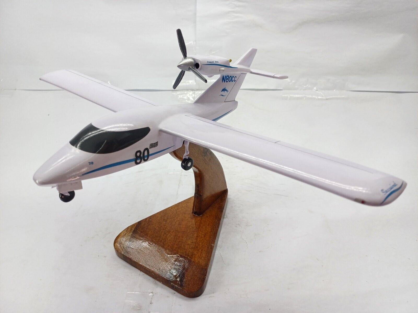 Seawind-3000 Amphibian Airplane Mahogany Kiln Dried Wood Model Small New