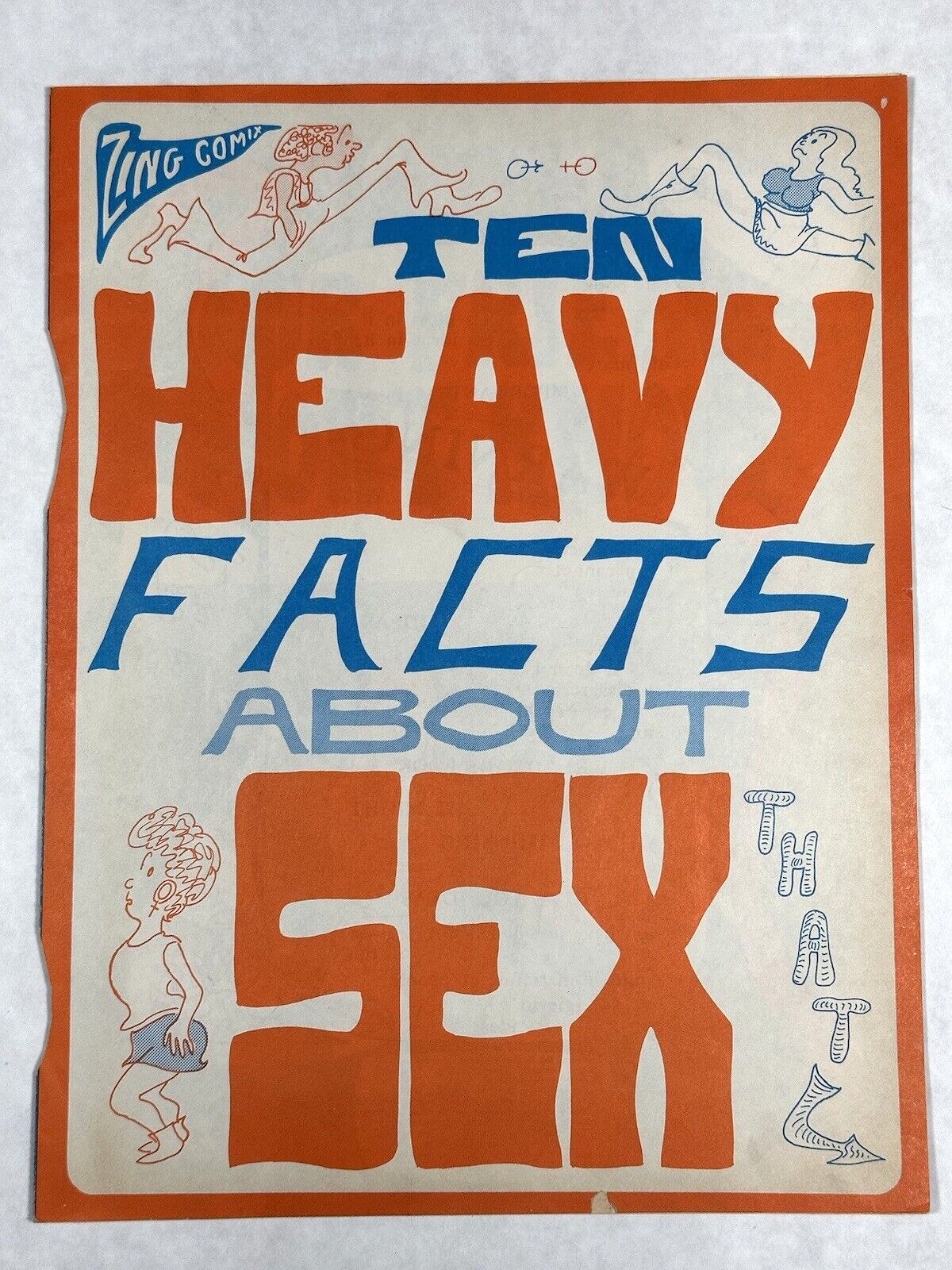 Rare Zing Comix Ten Heavy Facts About Sex 1971 Sol Gordon Sex Ed/Political Comic