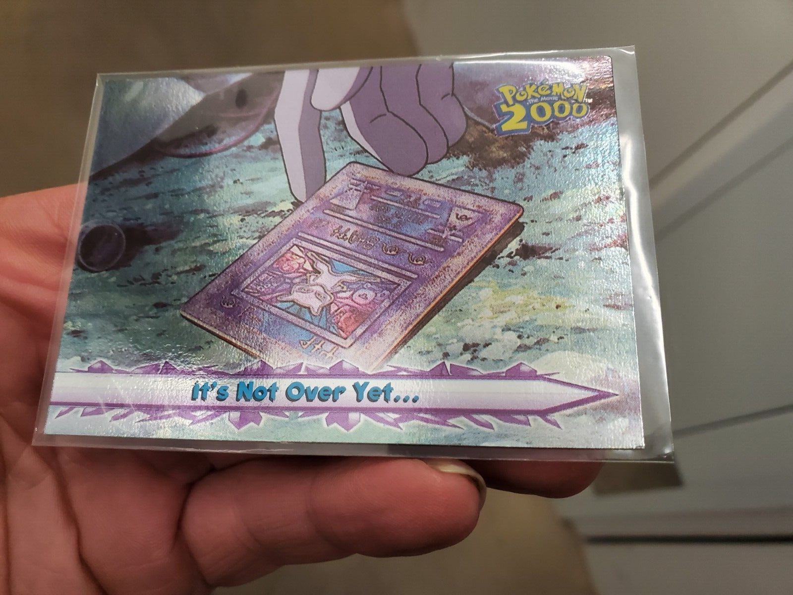 HOLO LP Pokemon Topps Card - Pokemon 2000 - It\'s Not Over Yet #70 - Foil