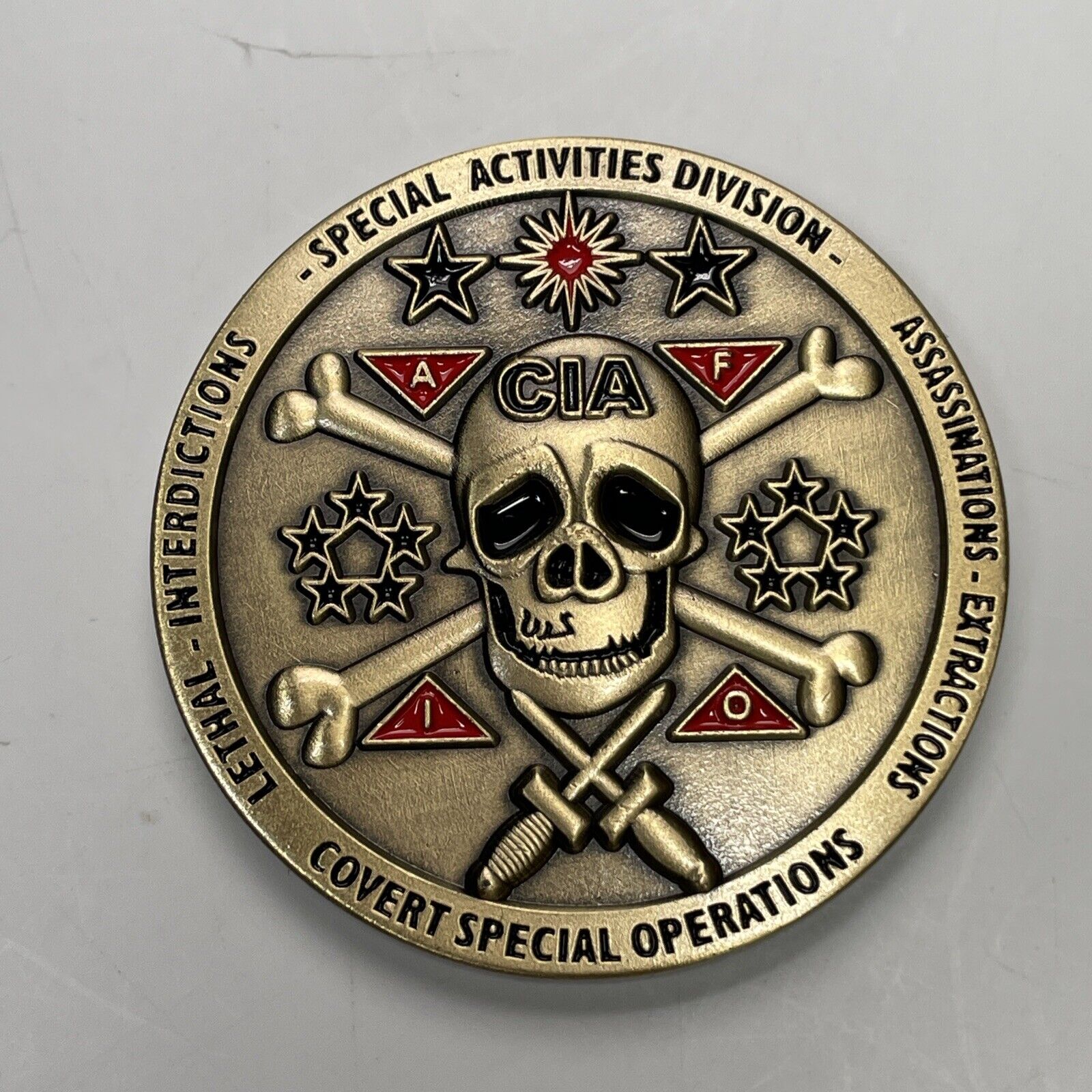 CIA Covert Special Ops Paramilitary Ops Clandestine Service Challenge Coin
