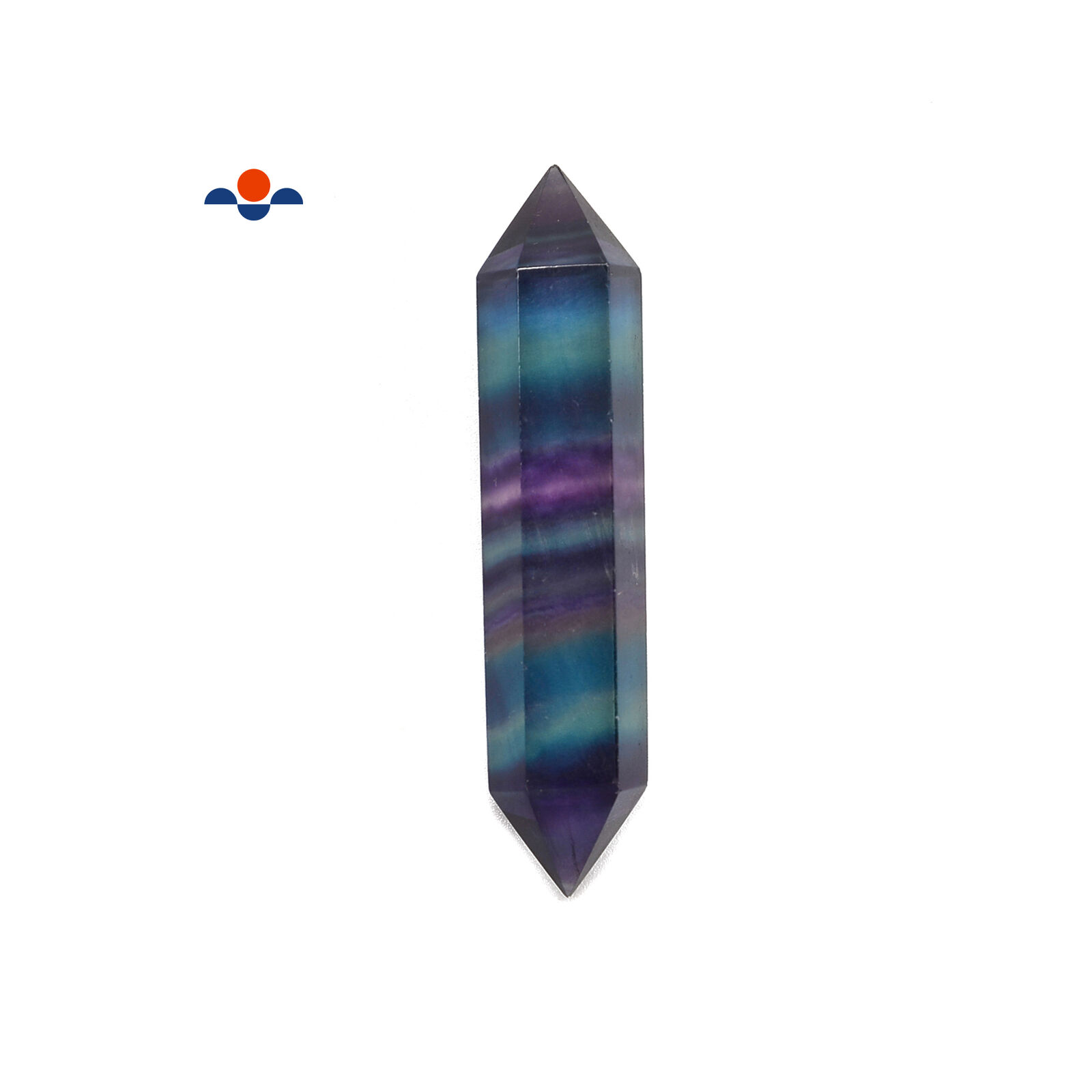 Rainbow Fluorite Double Point Size 12x55mm (12x55mm)