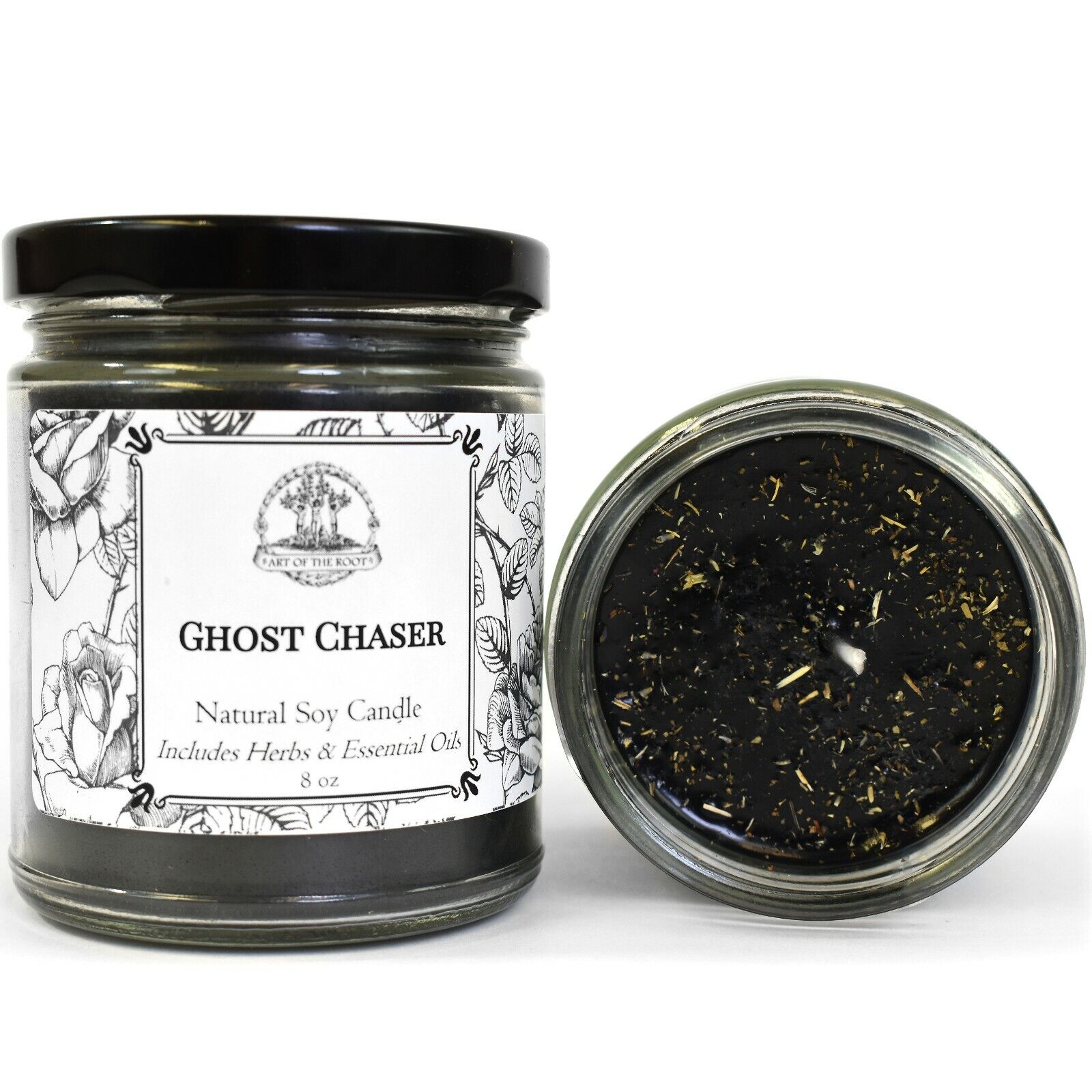 Ghost Chaser Soy Candle Negativity Hauntings Attacks Hoodoo Wicca Pagan Conjure