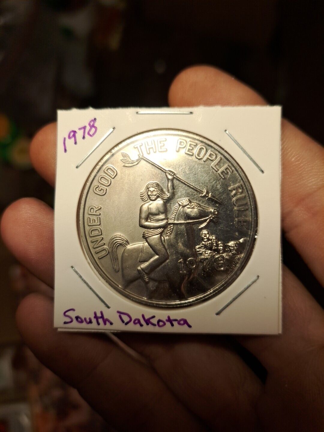 1978 South Dakota,under The People Rule..souvenir Dollar