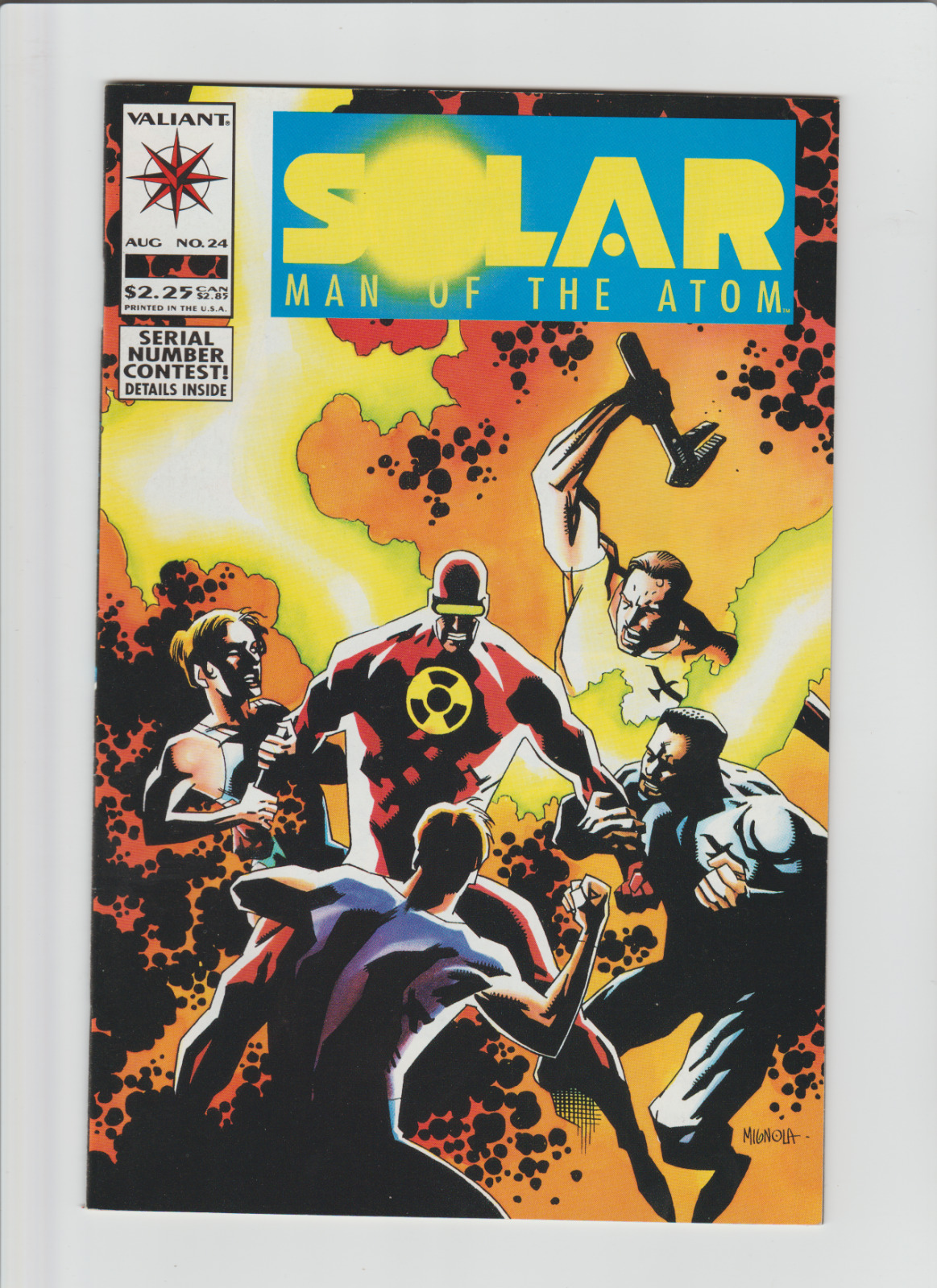 Solar Man Of The Atom #24 Harbinger Harada Mike Mignola Cover Valiant VF+ 1993