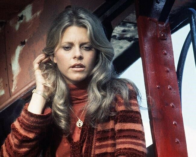 Lindsay Wagner as The Bionic Woman listening with bionic ear 24x30 inch poster
