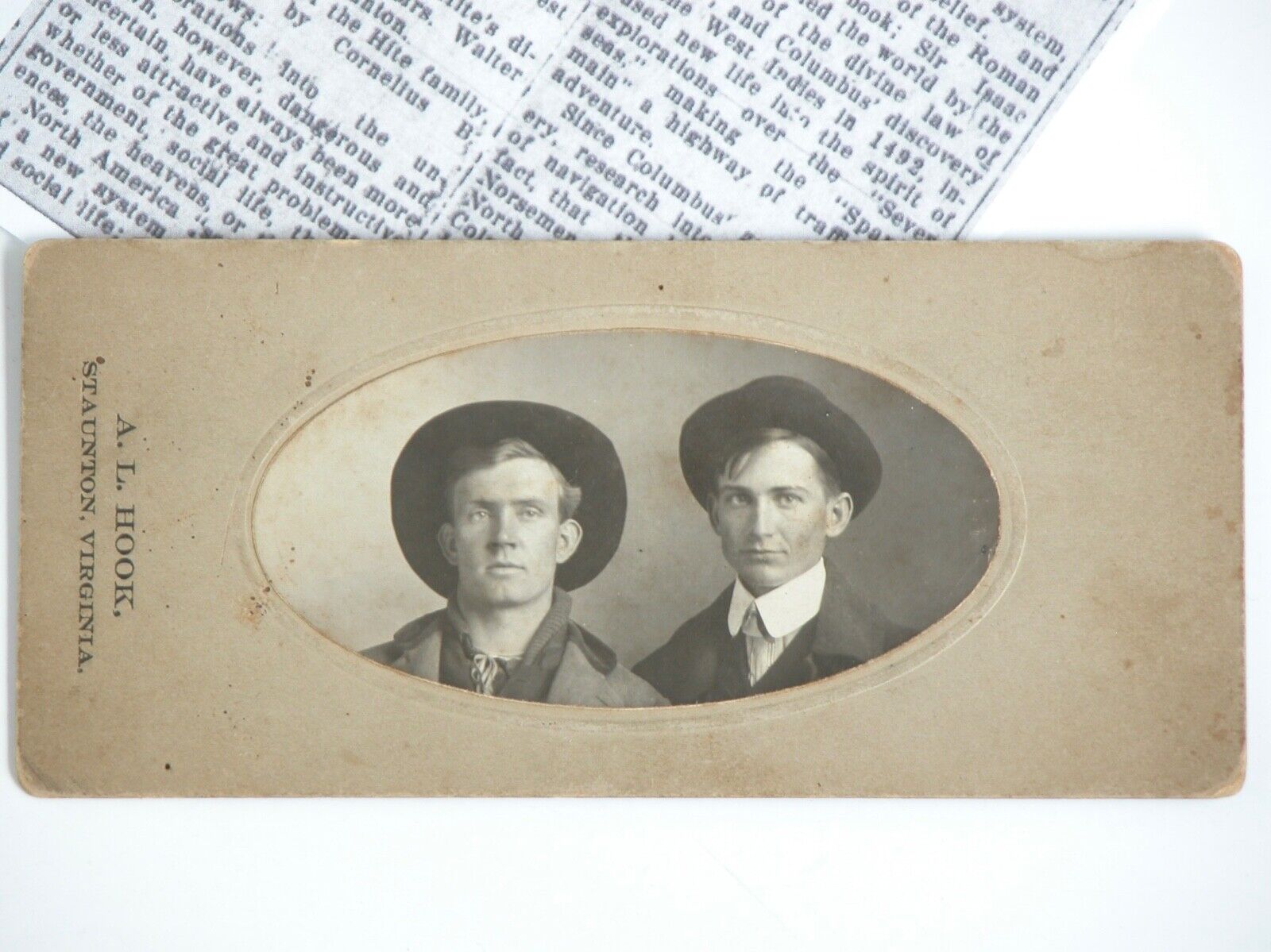 1910s Hite Family WALTER Portrait HITE PHOTOGRAPH Staunton VA 1st White Settlers