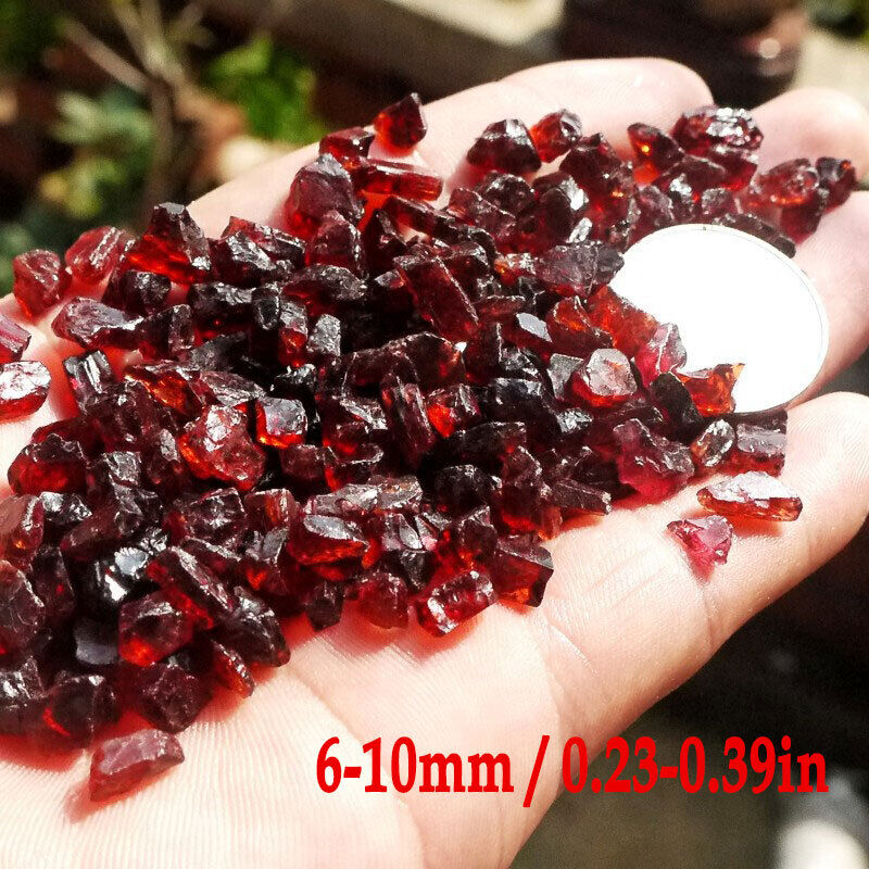 USA Raw 100% Natural RED Garnet Crystal Gems Rough Stone Mineral Specimen 100G
