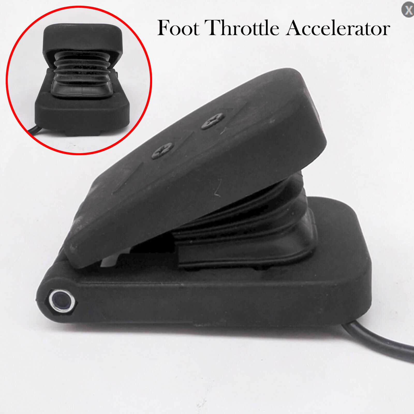Electric Car Vehicle Foot Throttle Accelerator Pedal for E-Bike/ Boat/ Scooter H
