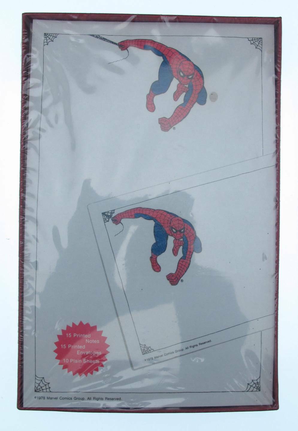 Vintage Spider-Man Classic Stationery  Note / Envelope Boxed Set 1978 Marvel NIB