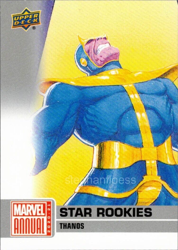 2020 21 2021 Marvel Annual Star Rookies Achievement Card Thanos SRC-5