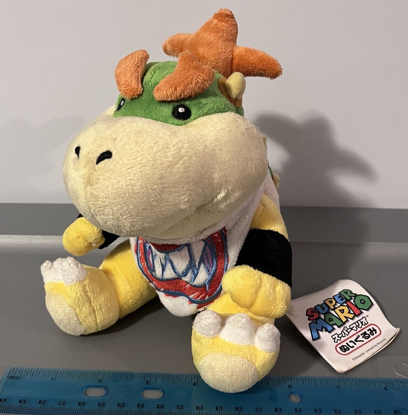 SANEI 2009 Super Mario BOWSER JR Plush Doll  With Tag SML EXTREMELY RARE JAPAN