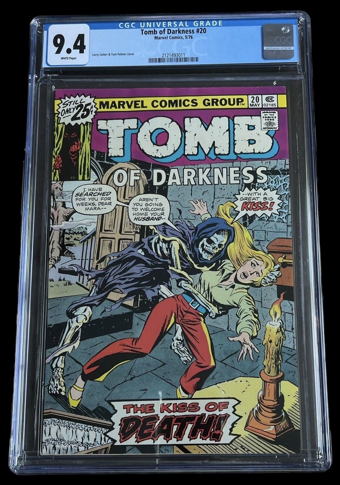 Tomb of Darkness #20 CGC 9.4 1976 W/PGS Marvel 30 Cent Price Variant Scarce
