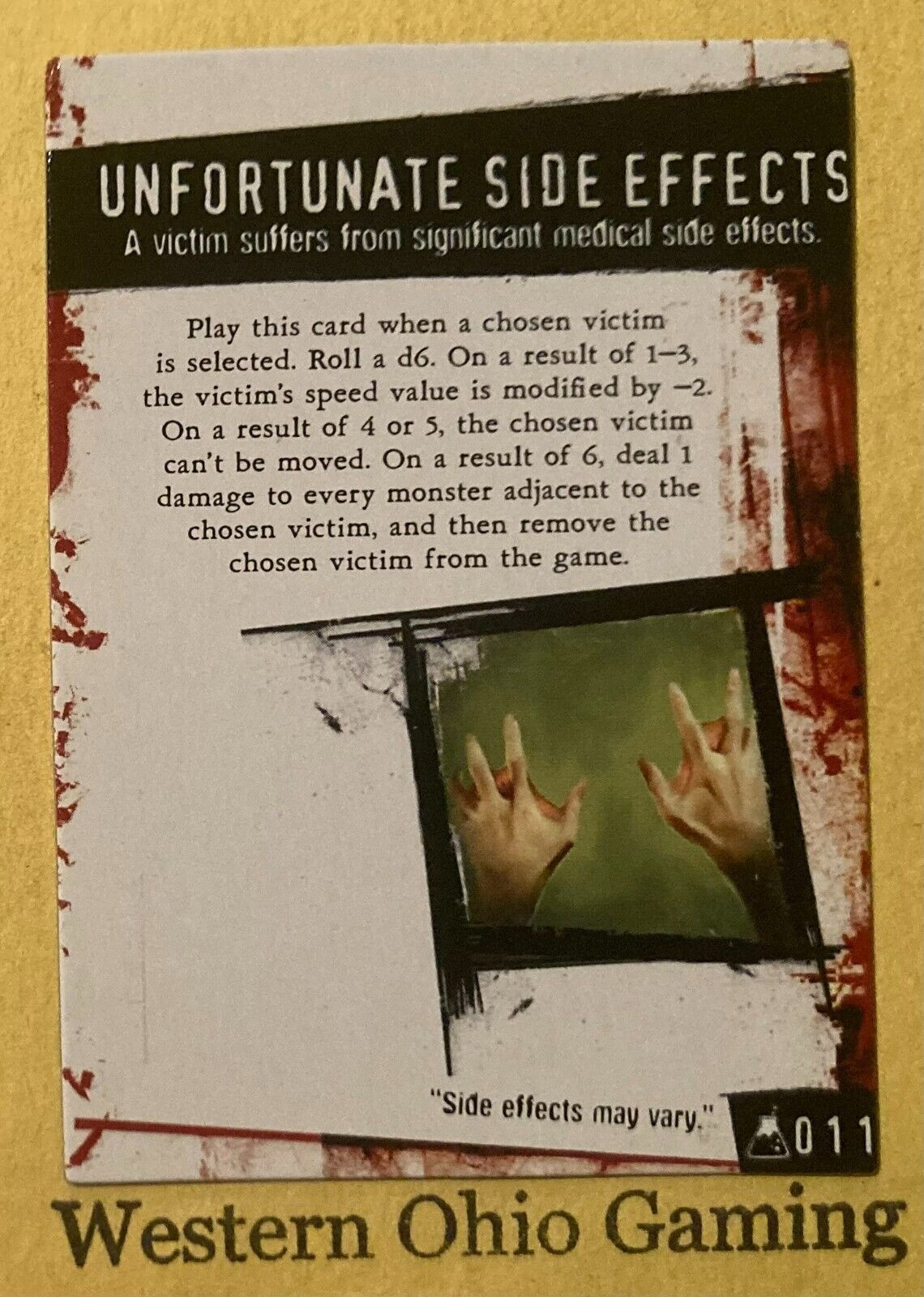 Horrorclix Unfortunate Side Effects #011 Plot Twist Card USED The Lab