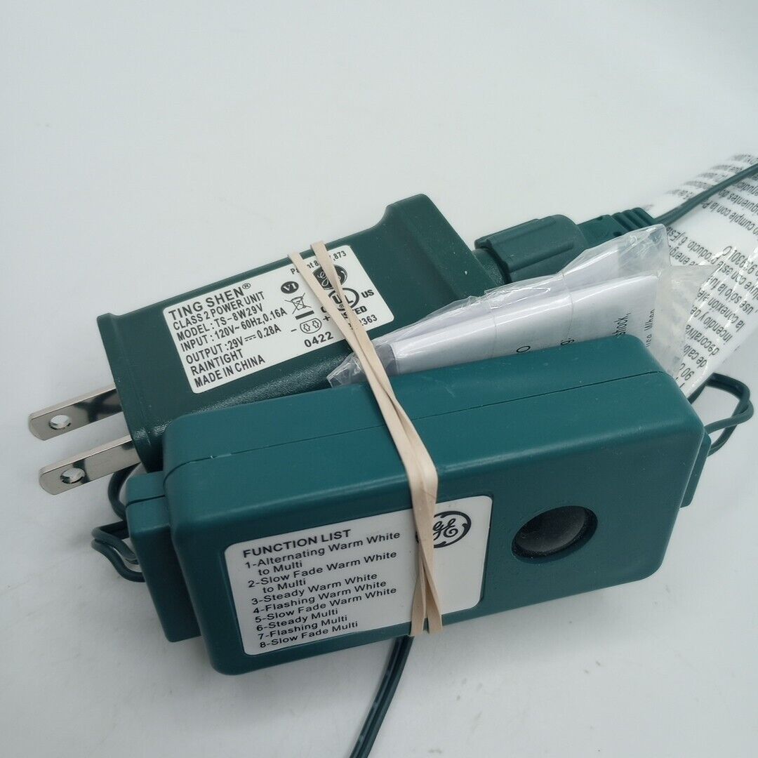 #E) Christmas Tree Power Cord 8 Settings Push Button TS-8W29V 