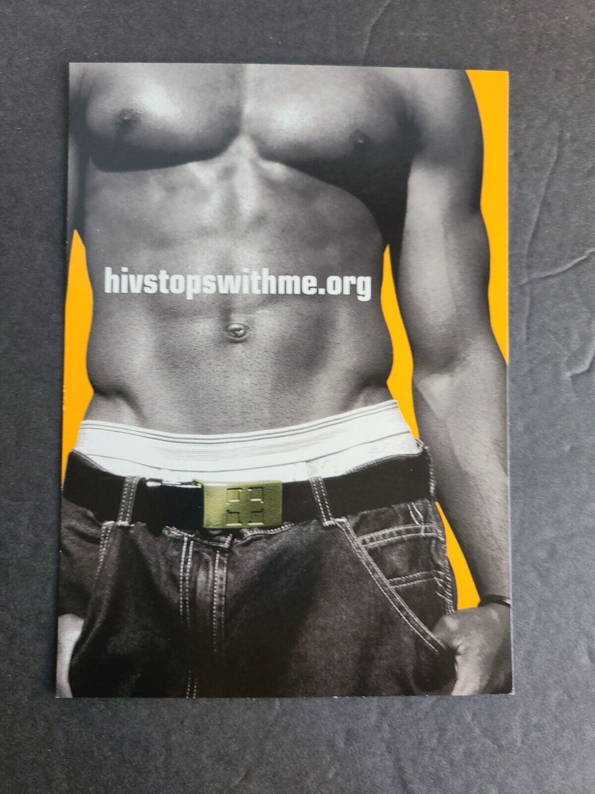 Max Racks~ Advertising Postcard~ Health~ HIV Stops with Me