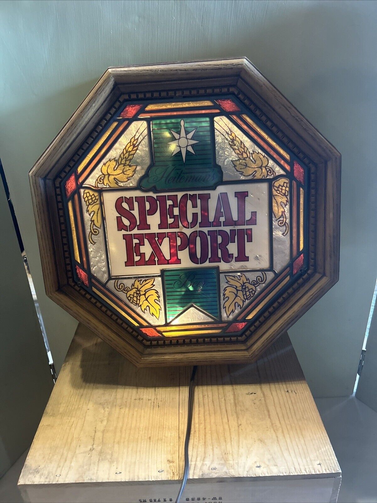 Vintage Heileman's Special Export Lighted Bar Sign