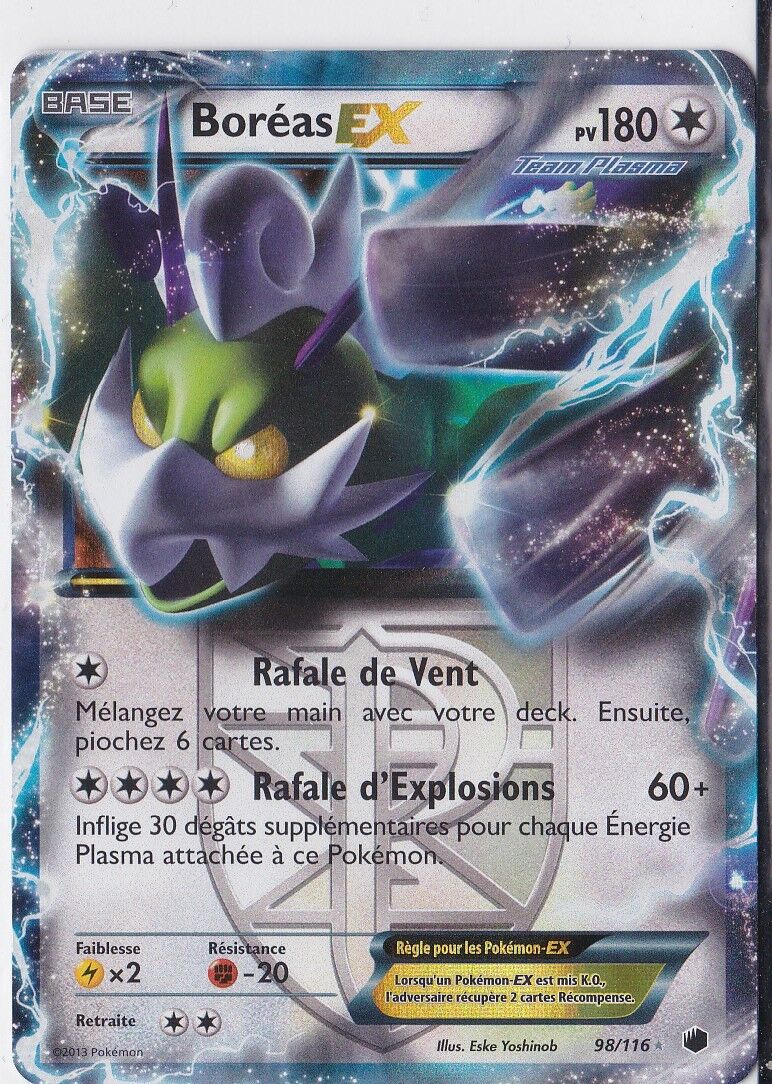 Boreas EX-N&B:Glaciation Plasma-98/116 - French Pokemon Card