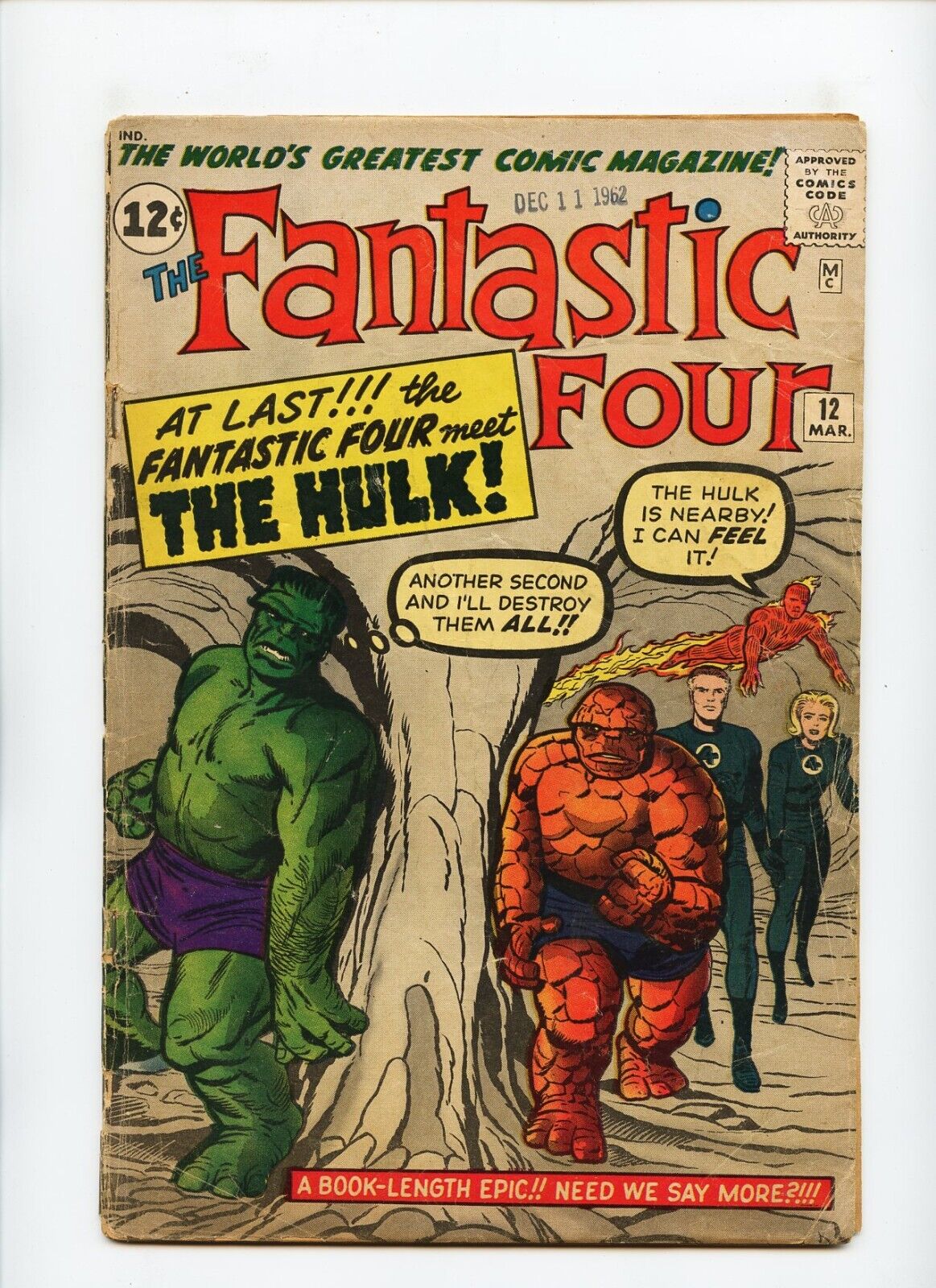 Fantastic Four #12 Marvel Comics Lower Grade