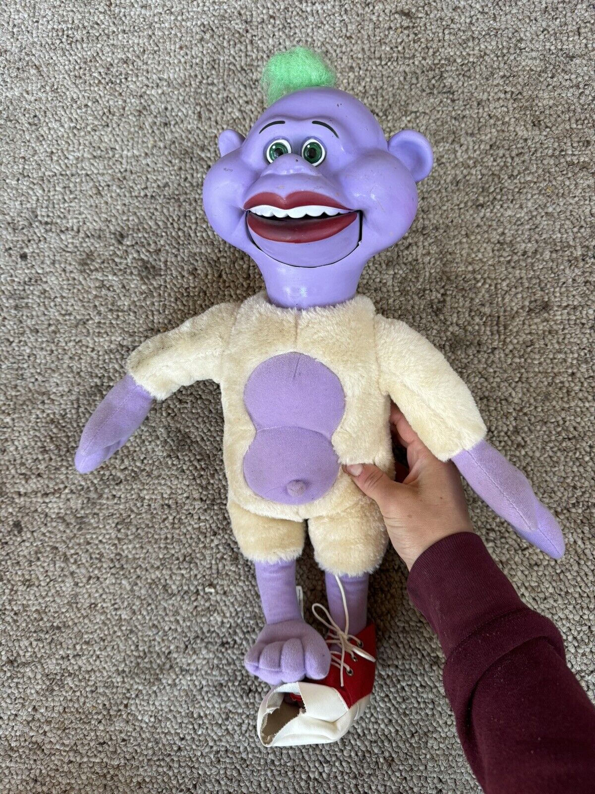 Jeff Dunham Talking Peanut 2012 Plush Doll 18 inch - Tested and Working