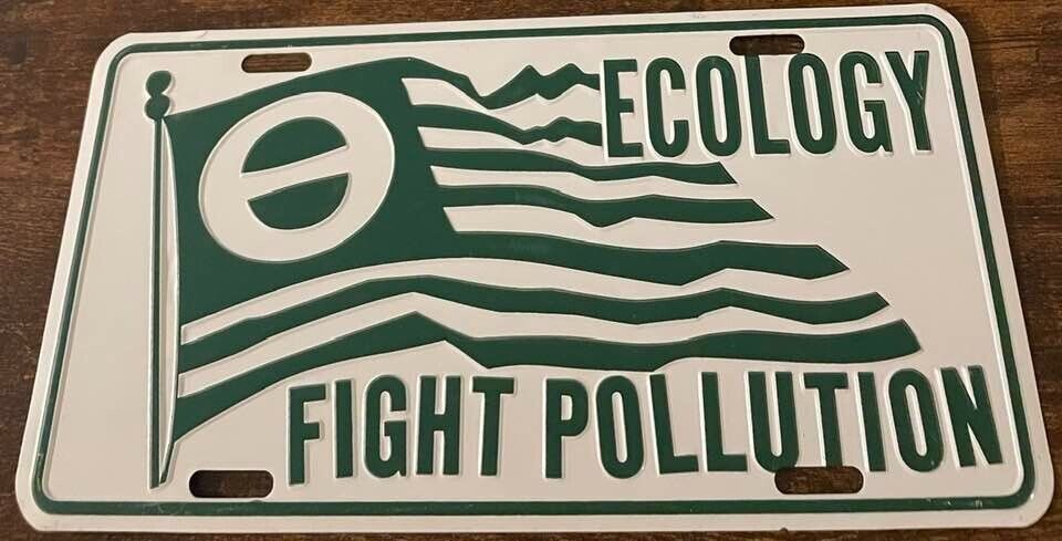 ECOLOGY Booster License Plate Fight Pollution Go Green Electric Car Tesla Rivian