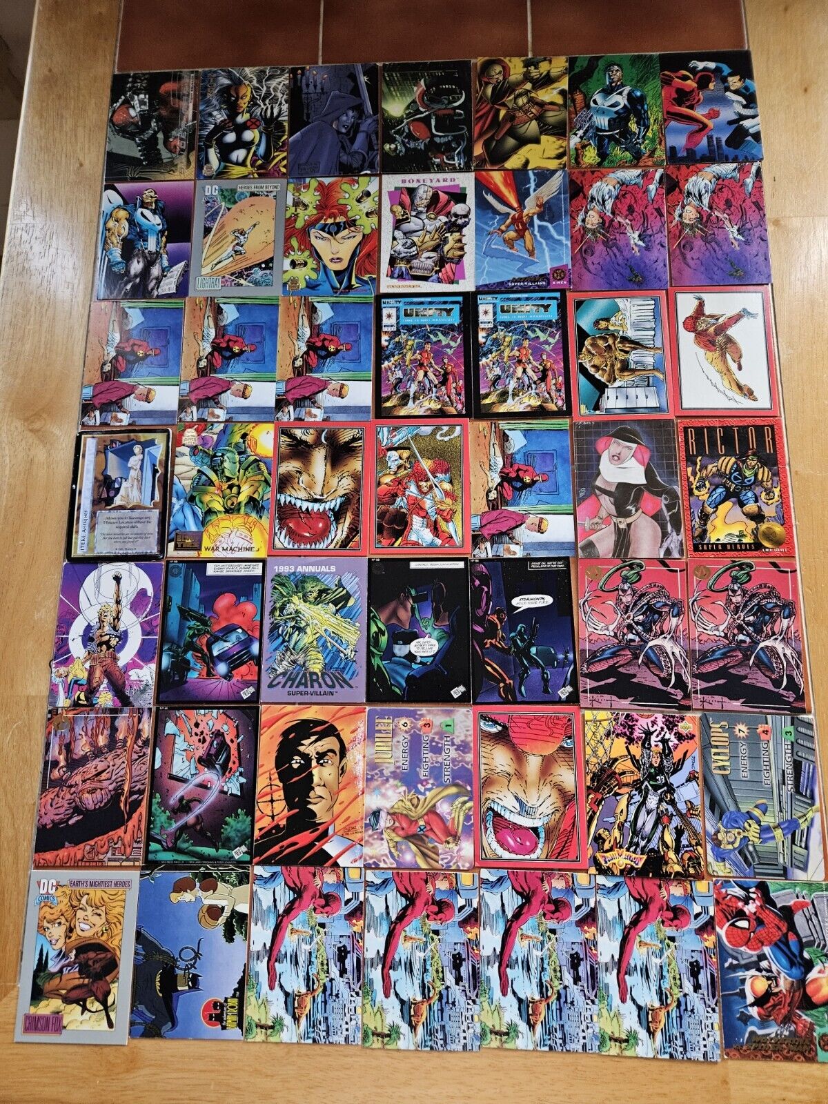 LOOSE TRADING CARD LOT - PUNISHER - 49 DIFFERENT CARDS - 1990s - MARVEL COMICS