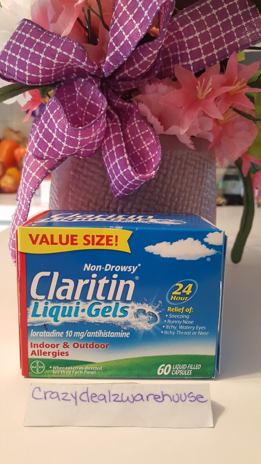 ~Claritin ~ Liquid-Gels Allergy Relief Capsules ~ 60 Count~