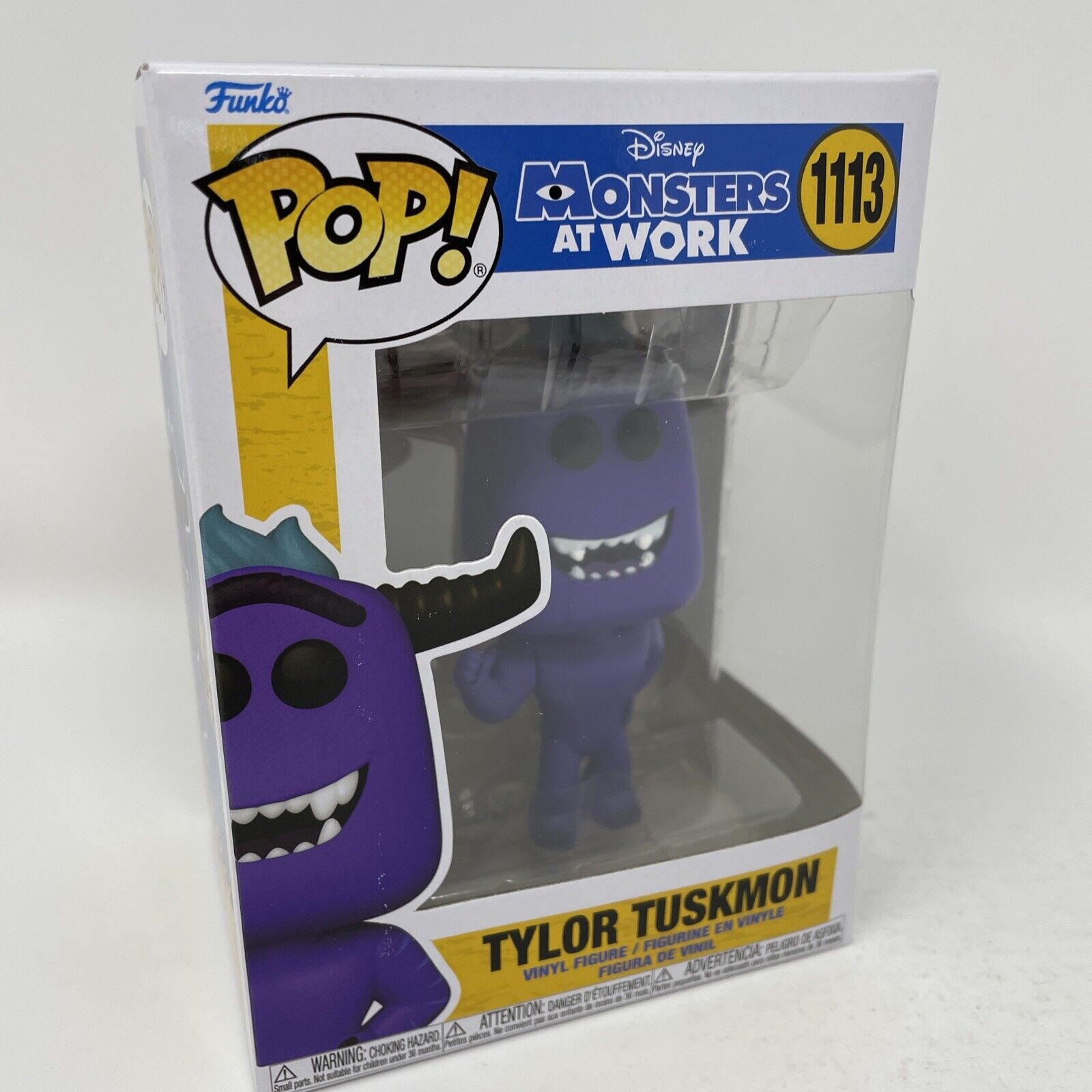 Funko Pop Disney Monsters At Work Tylor Tuskmon 1113 with Protector