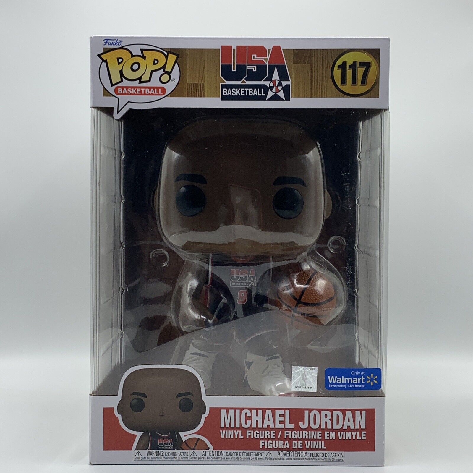 Michael Jordan #117 USA Basketball Team Navy 10” Walmart Exclusive Funk Pop