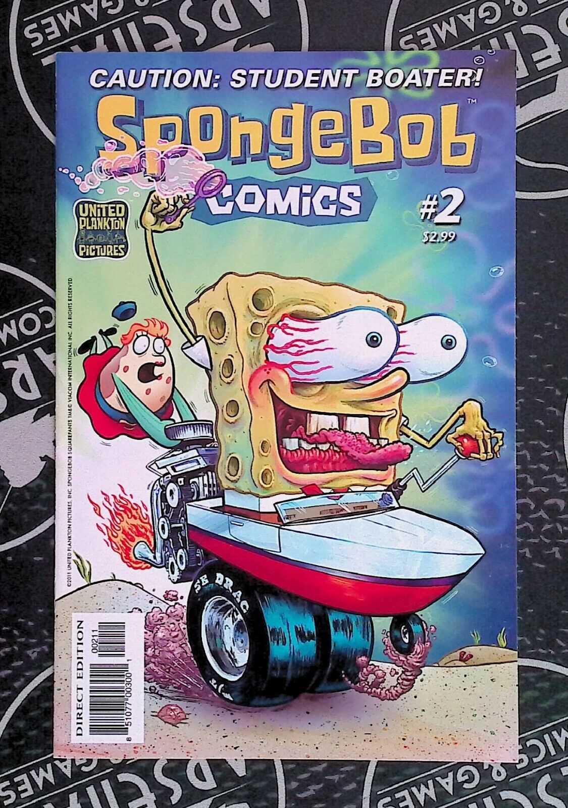 Sponge Bob Comics #2 2011 United Plankton Pictures Ed Big Daddy Roth Homage 