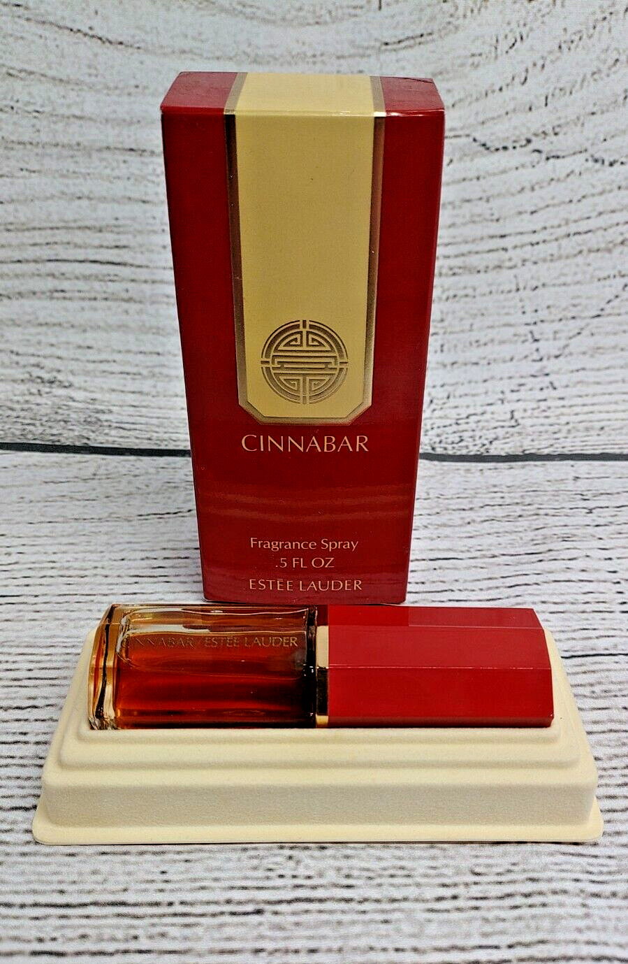 Vintage Estee Lauder CINNABAR Fragrance Spray .5 oz - Discontinued