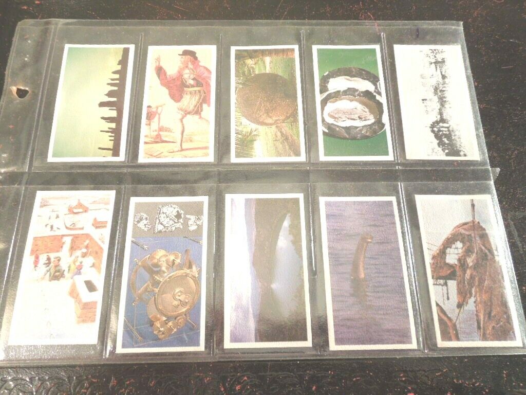 1987 Brooke Bond Tea  UNEXPLAINED MYSTERIES  card Trading 40 cards set no pages
