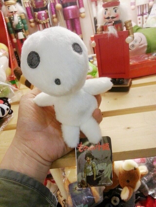 Ghibli Princess Mononoke Kodama Plush Tree Spirit Doll Soft Stuffed Toys