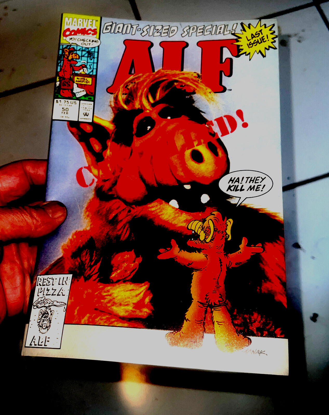 ALF Cancelled-Last Issue-Marvel Comics  Volume 1, #50 - 1992-NEW-Sealed