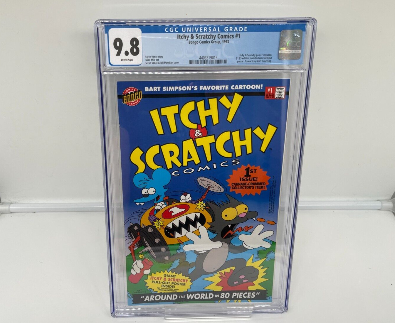 Itchy and Scratchy Comics #1 CGC 9.8 w/ Poster Simpsons Bongo Comics 1993