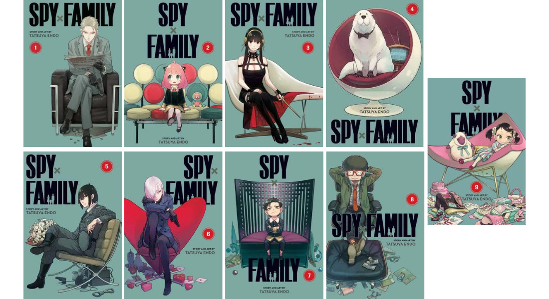 Spy x Family, Bundle Volumes 1 - 9, by Tatsuya Endo  (New, Paperback)