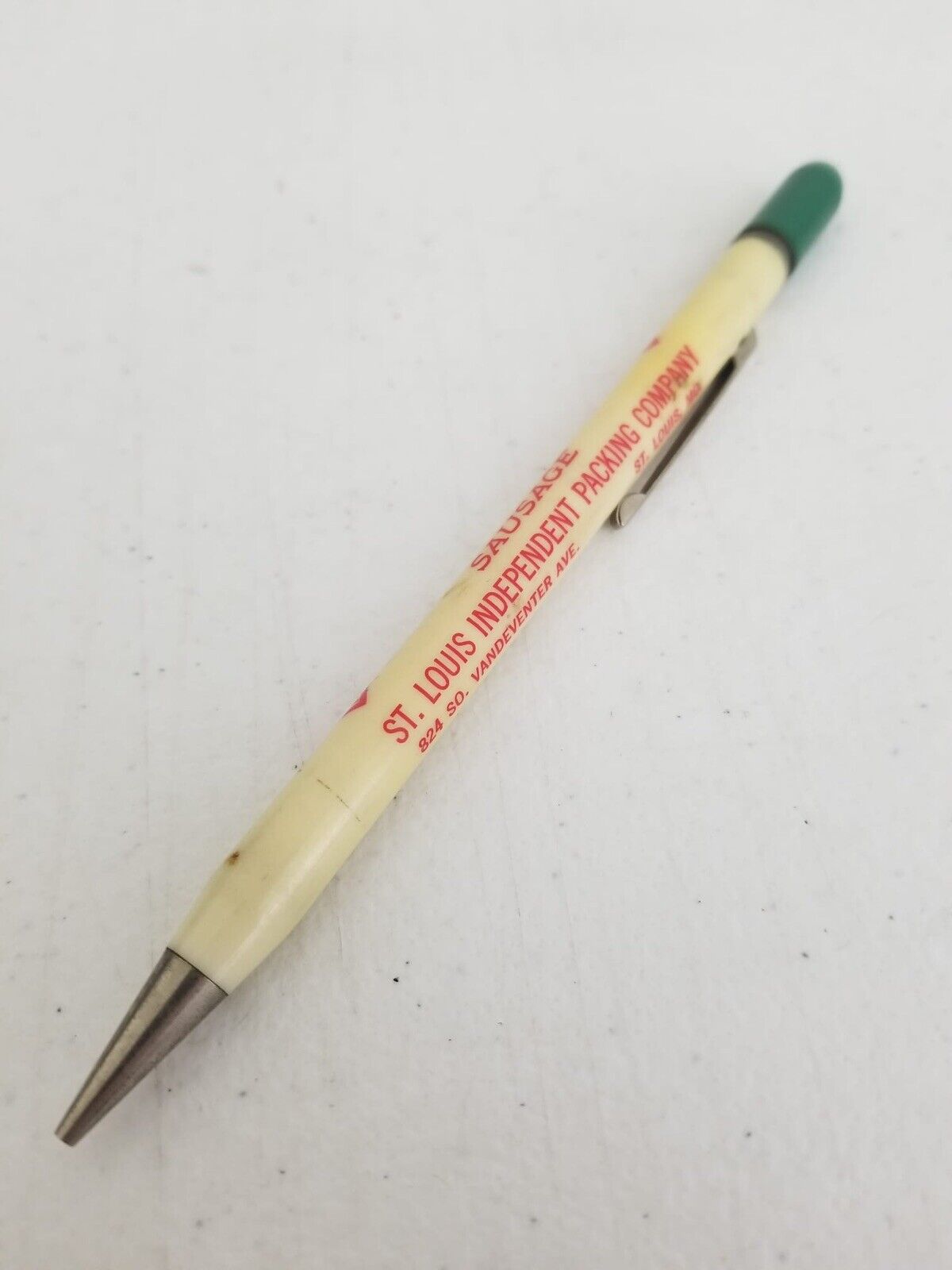 Vintage Mayrose Brand Sausage Mechanical Pencil - St. Louis Memorabilia Collecti