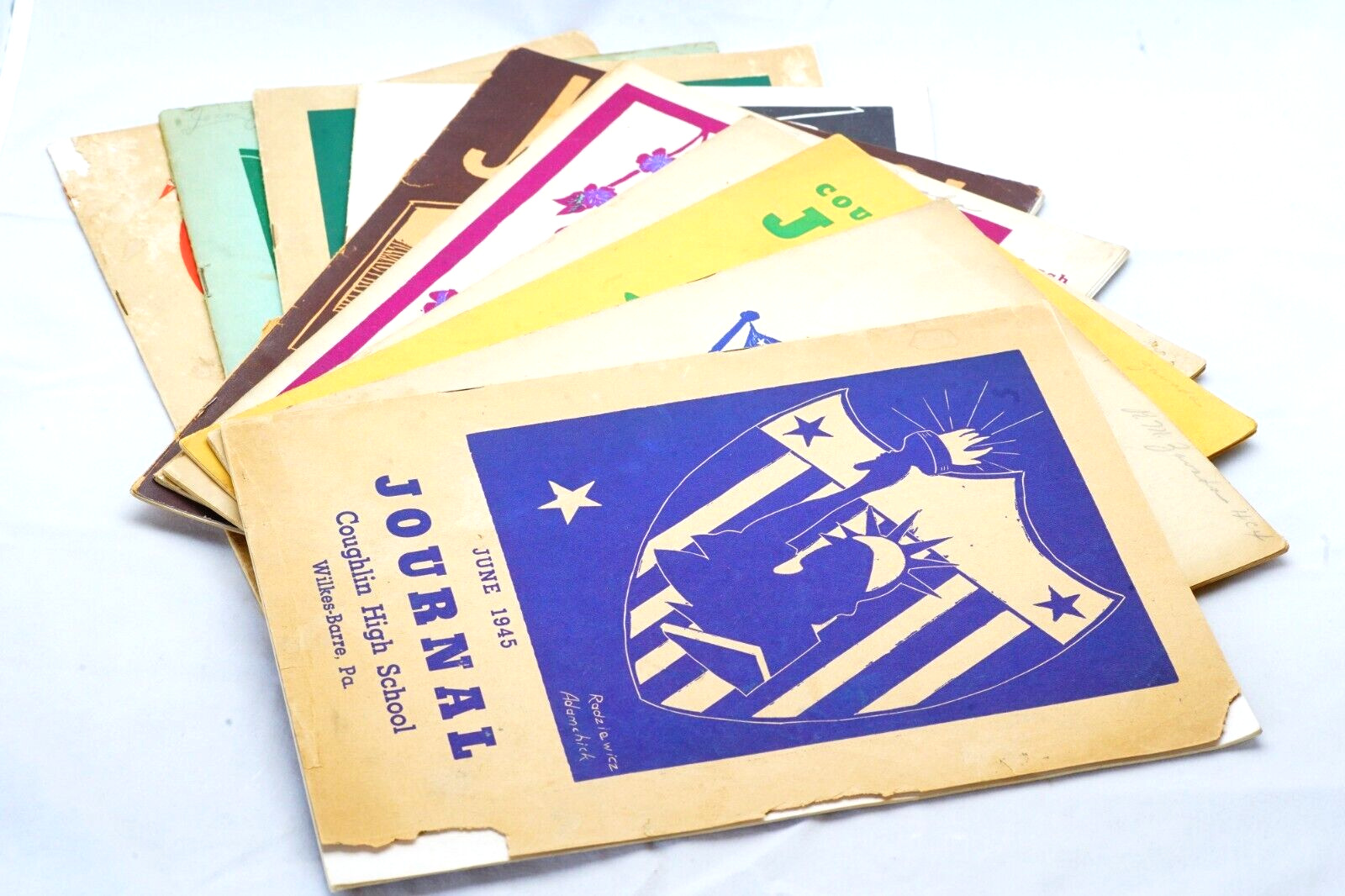 Lot 10 Wilkes-Barre PA 1940-50s COUGHLIN HIGH SCHOOL JOURNALS