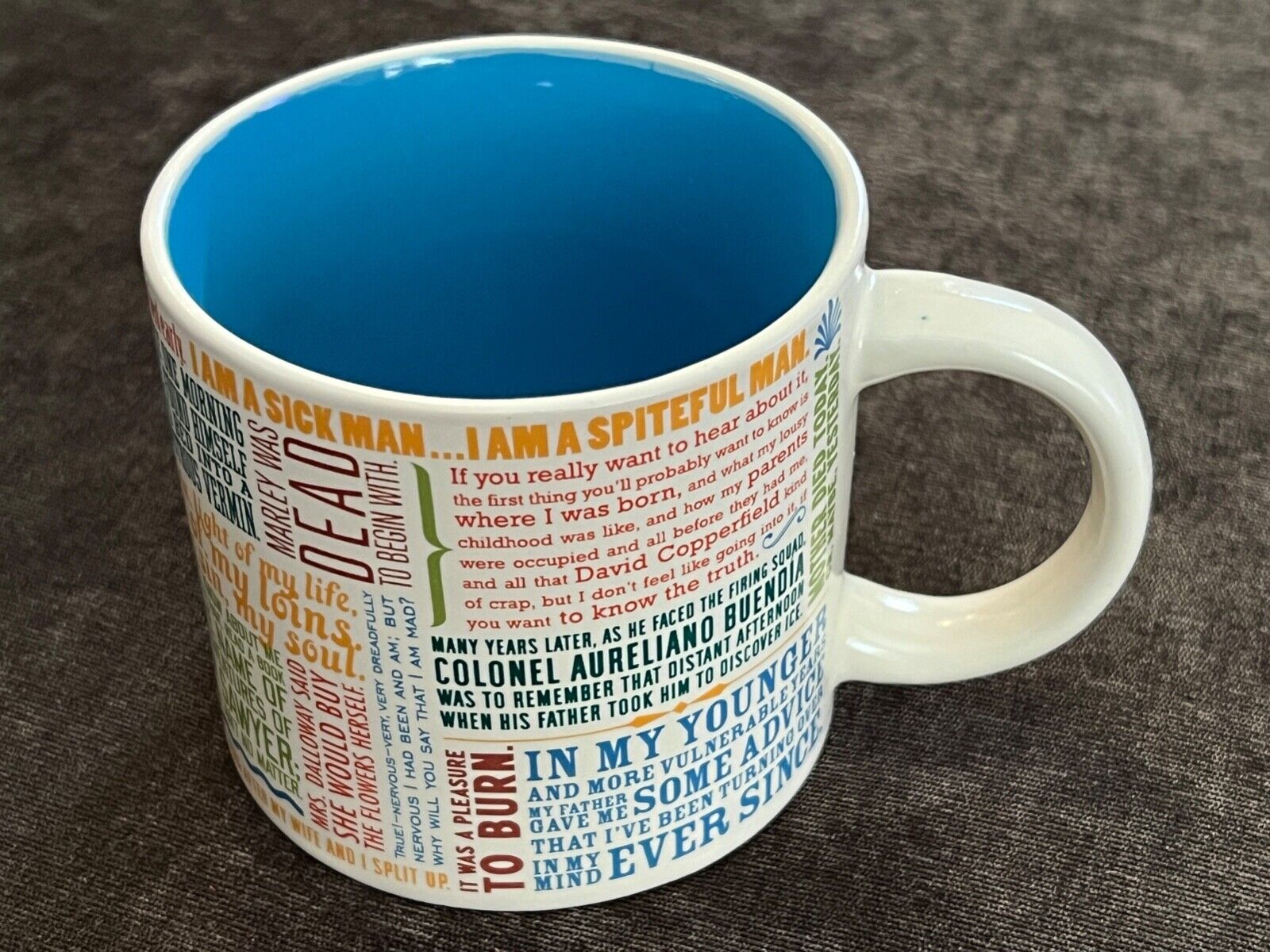 2014 Unemployed Philosophers Guild #1422 Great Literary Openings Coffee Mug Cup