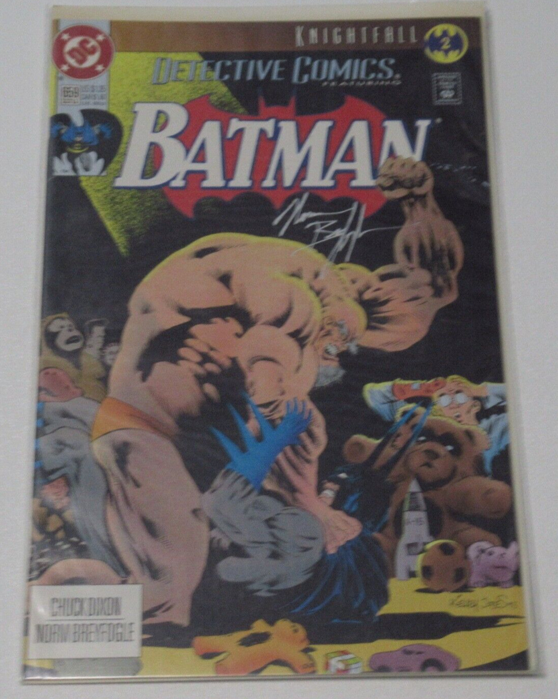 Detective Comics Batman #659 Comic Book Norm Breyfogle Signed Autograph