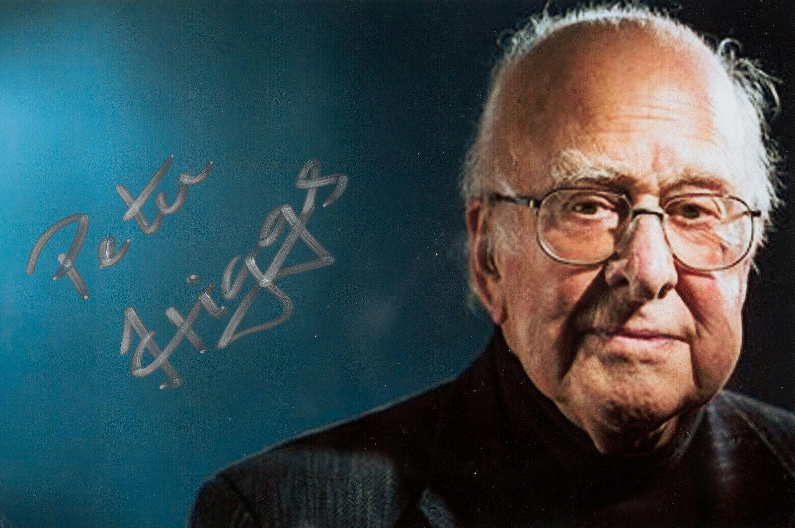 PETER HIGGS Signed Photograph - Physicist / Nobel Winner Higgs boson - preprint