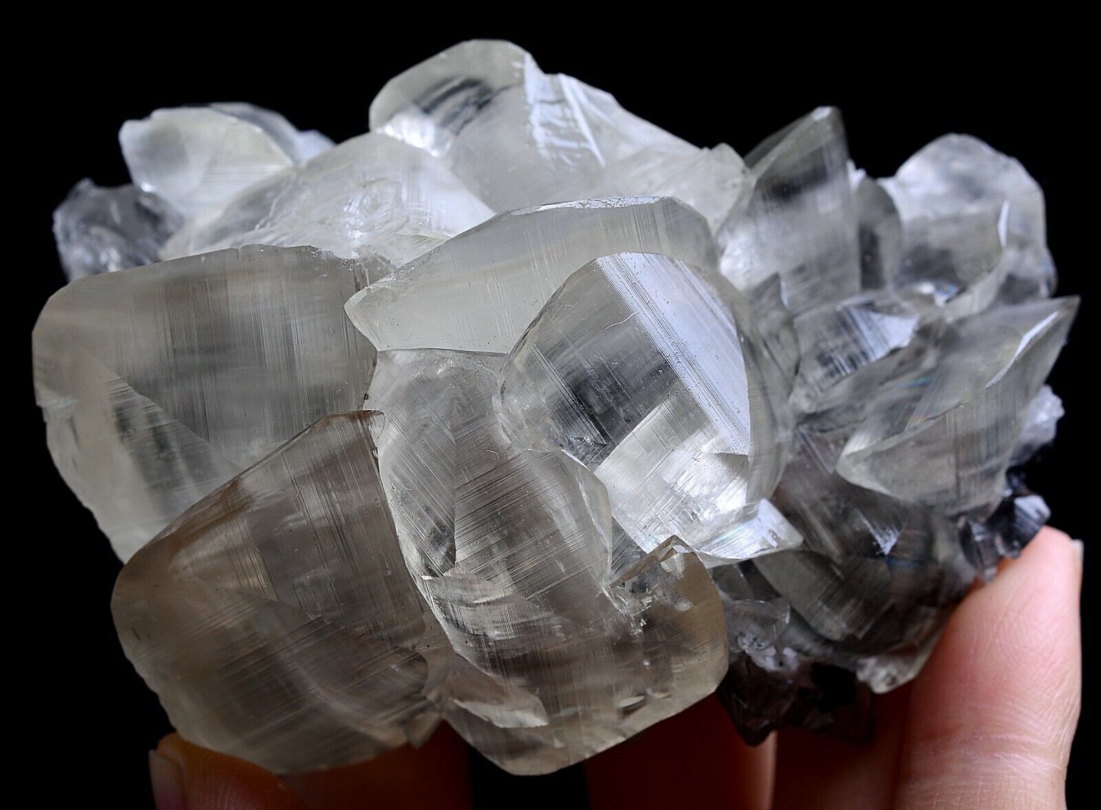 175gNatural Rare Transparent Complete ‘’Benz ‘’Calcite Mineral Specimen/  China