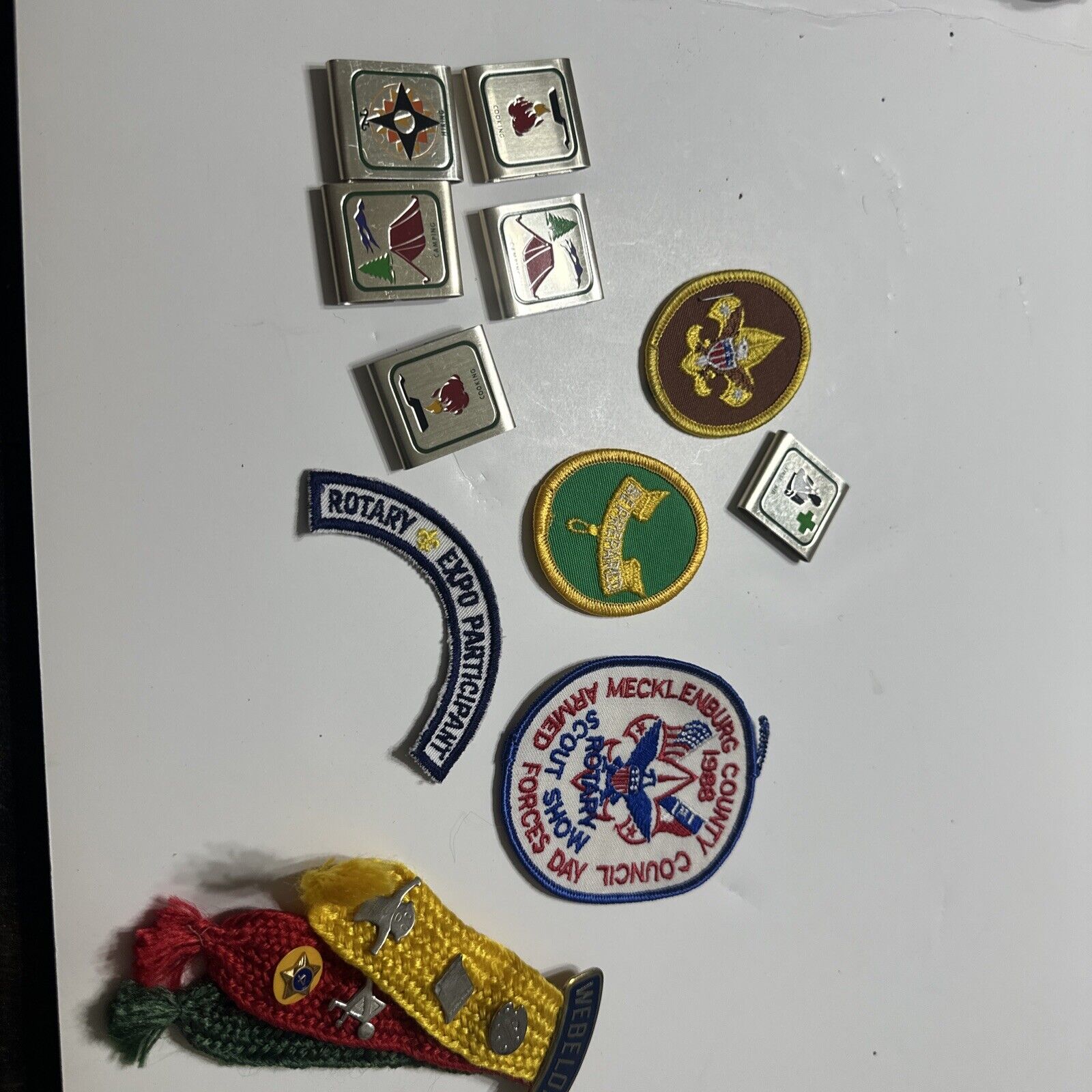 Vintage Boy Scout memorabilia badges, pins, 1988 Charlotte Nc