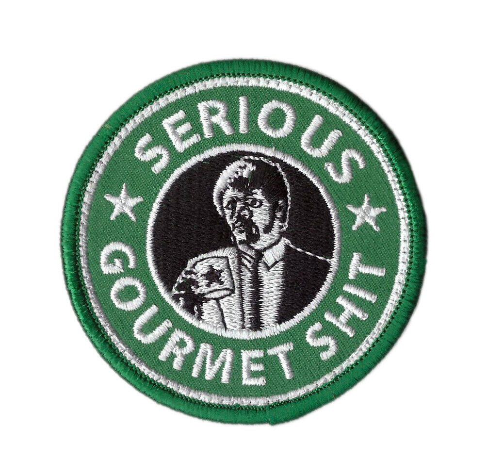 Serious Gourmet Sh*t Coffee Morale Pulp Fiction Morale Tactical Hook Patch