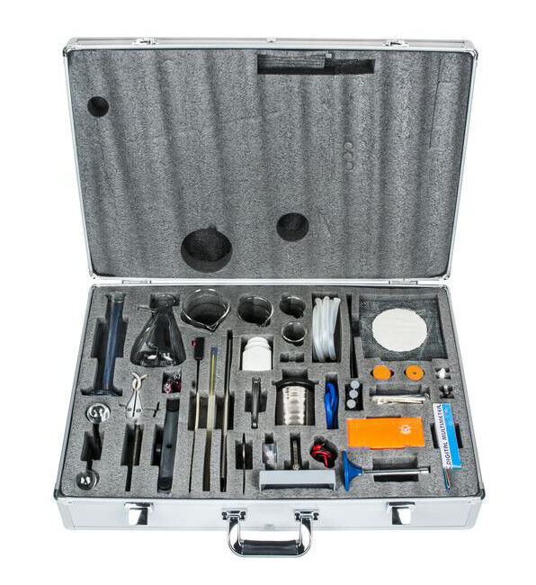 Heat System Physics Kit with Case, 15 Experiments, 54 Components - Eisco Labs