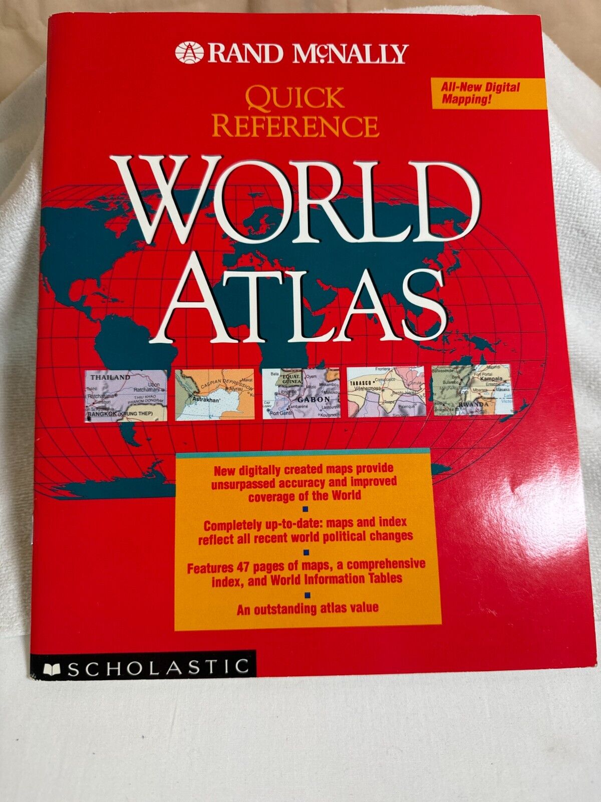 RAND MCNALLY ILLUSTRATED WORLD ATLAS Quick Reference Guide Paperback 1996