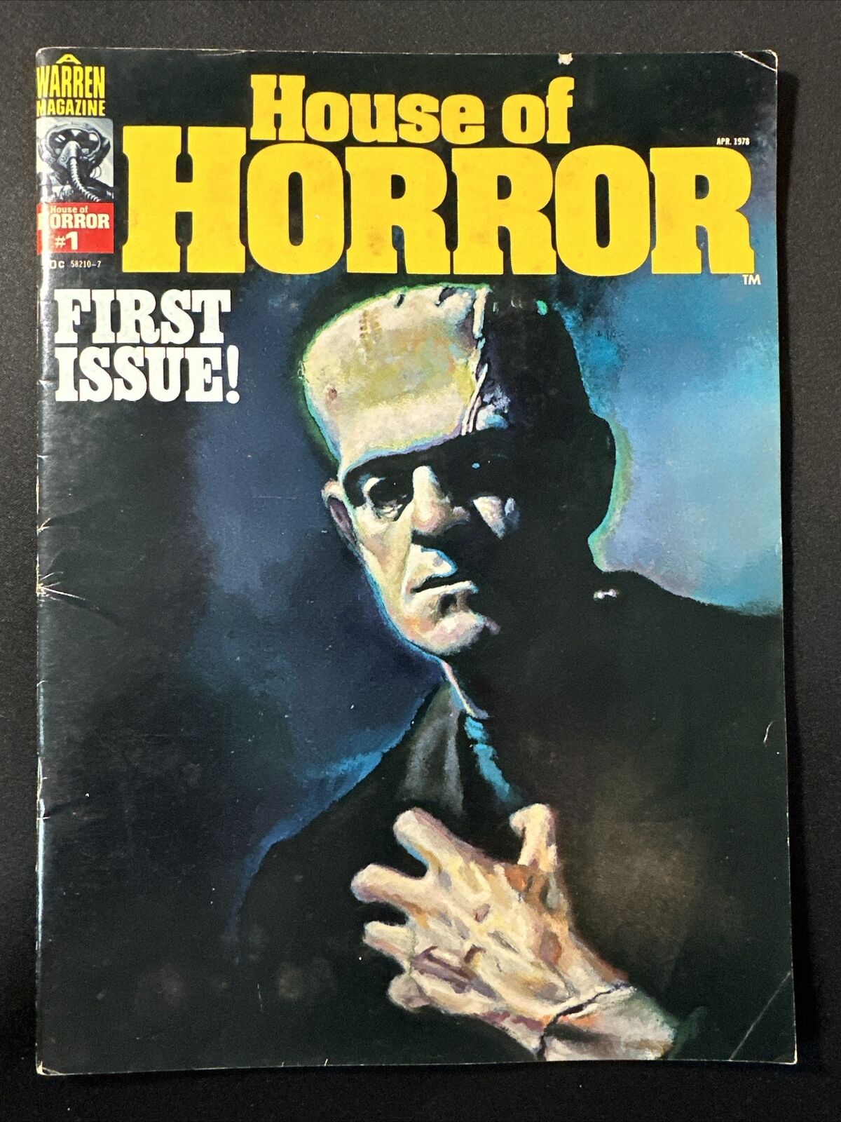 House Of Horror Magazine #1 Warren Magazine 1978 Rare Frankenstein Cover