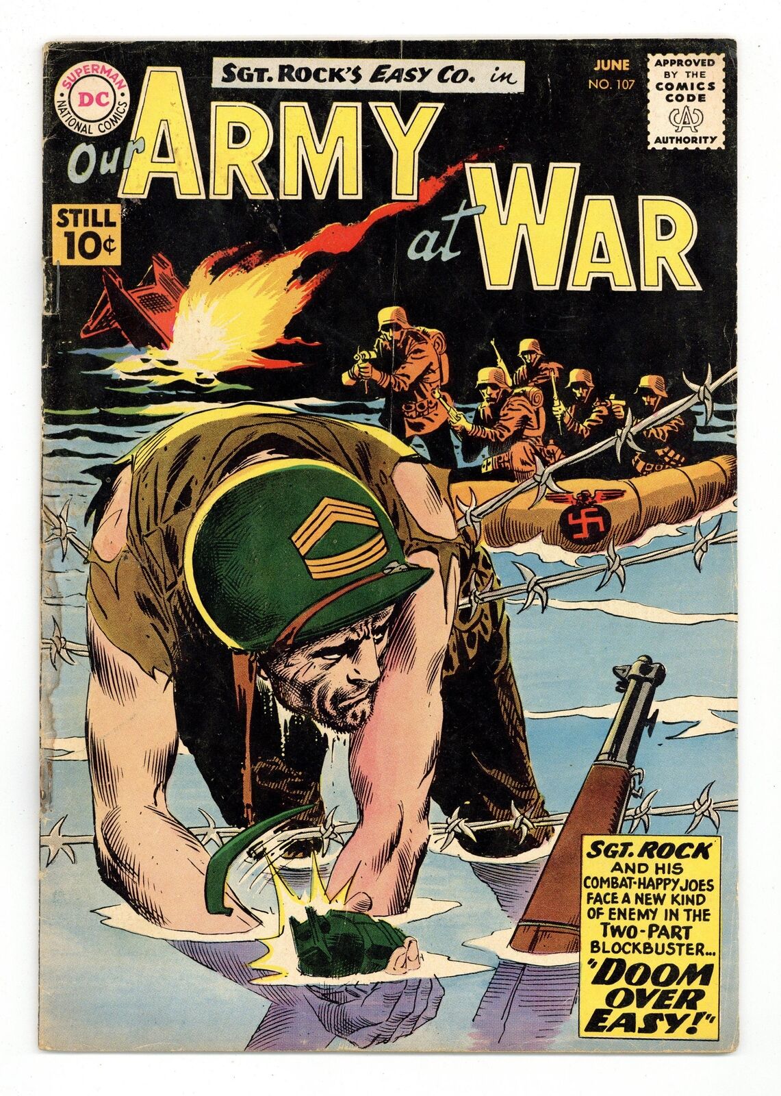 Our Army at War #107 GD/VG 3.0 1961